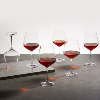 Bohemia Crystal Round Wine Glass-Set Of 6 Pcs.