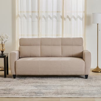 Helios Emily Fabric 3-Seater Sofa - Beige