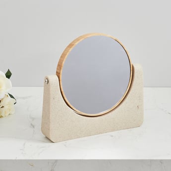 Marshmallow Wood Vanity Mirror 3X - 17.2cm