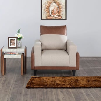 Antonio Fabric 1-Seater Sofa - Beige