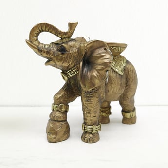 Corsica Polyresin Elephant Figurine with T-Light Holder