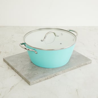 Chef Special Aluminium Casserole with Glass Lid - 5.5L