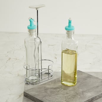 Pamolive 3Pcs Glass Oil and Vinegar Set