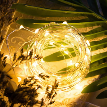 HOMESAKE - Multicolour LED Fairy Copper Decorative String Lights