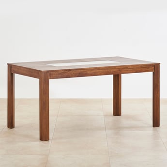 Cane Connection Mango Wood 6-Seater Dining Table - Brown