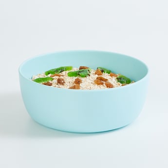 Soulful Pastels Juven Teal Solid Melamine Round Cereal Bowl