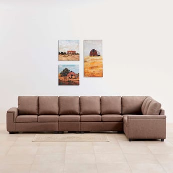Signature Nxt Arden Fabric 7-Seater Right Corner Sectional Sofa - Brown
