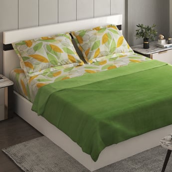 Noah Cotton 4Pcs Printed Double Bed-In-A-Box Set