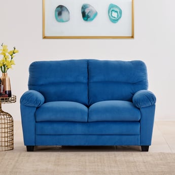 Mojo Velvet 2-Seater Sofa - Blue