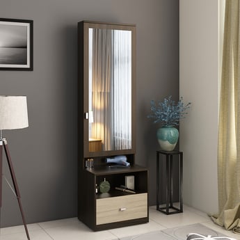 Helios Lawrence Dresser Mirror with Drawer - Brown