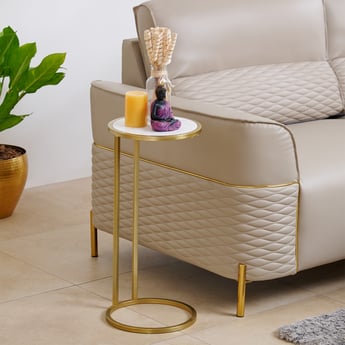 Rosa Marble Top Cocktail Table - Gold
