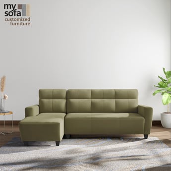 Emily Velvet 3-Seater Left Corner Sofa with Chaise - Customized Furniture