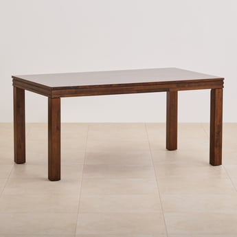 Hercules Solid Wood 6-Seater Dining Table - Brown