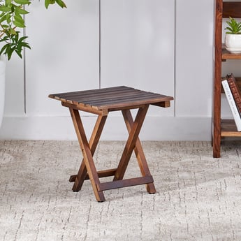 Avery Mango Wood Foldable Table - Brown
