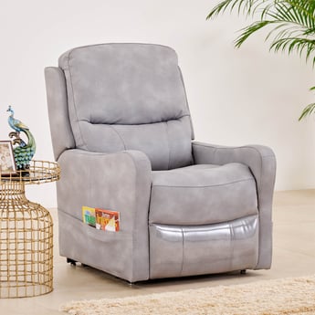 Annie 1-Seater Nappa Motorised Electric Lift-Up Recliner - Grey
