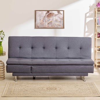 Claudia Fabric 3-Seater Sofa Bed - Grey