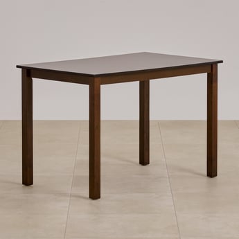 Helios Lia Solid Wood 4-Seater Dining Table - Brown