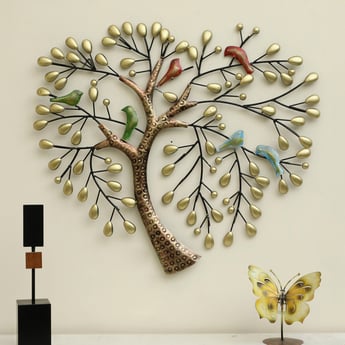 VEDAS Metal Lara Bird Tree Wall Art