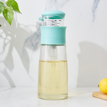 Pamolive Glass Oil Bottle with Measuring Press