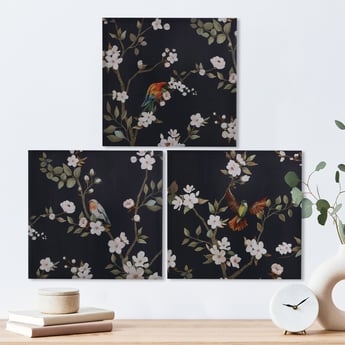 Breeza Set of 3 Canvas Flower Picture Frames - 40x40cm