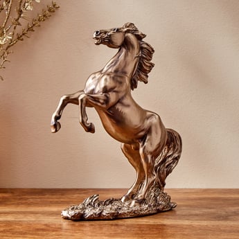Jaguar Polyresin Galloping Horse Figurine