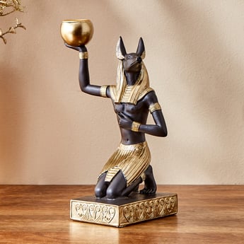 Jaguar Polyresin Egyptian Anput Figurine