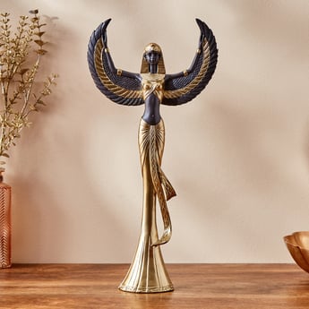 Jaguar Polyresin Egyptian Goddess Isis Standing Figurine