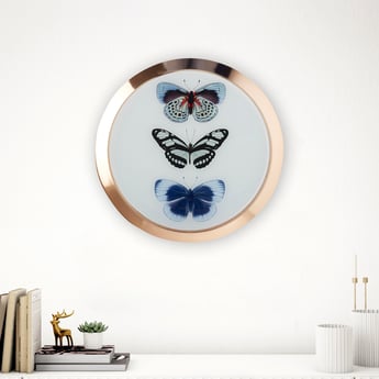 Corsica Metal Printed Butterfly Wall Accent