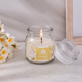 Corsica Lemon Grass Scented Jar Candle with Lid