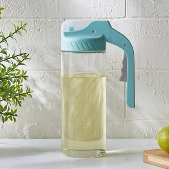Pamolive Perch Glass Oil Bottle with Press Button - 400ml