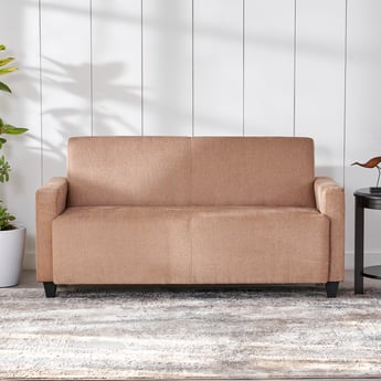 Helios Riley Fabric 3-Seater Sofa - Beige