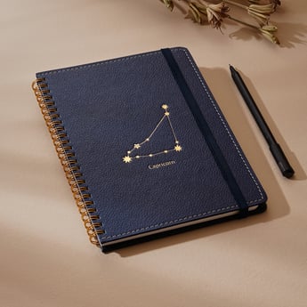 Corsica Zodiac Capricorn Hard Cover A5 Notebook