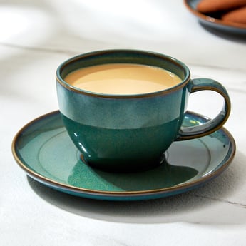 Capiz Verde Porcelain Cup and Saucer - 180ml
