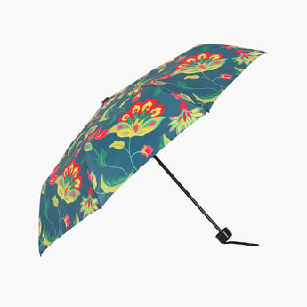 INDIA CIRCUS Cyanic Pop Printed Three-Fold Umbrella
