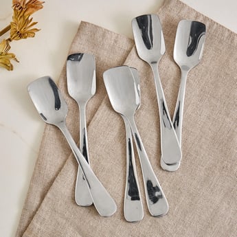 Glister Rosemary Set of 6 Stainless Steel Ice Cream Spoons