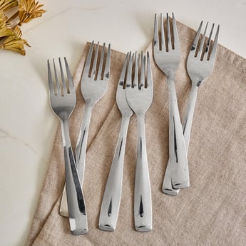 Glister Dune Set of 6 Stainless Steel Baby Forks