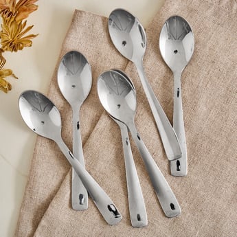Glister Dune Set of 6 Stainless Steel Spice Spoons