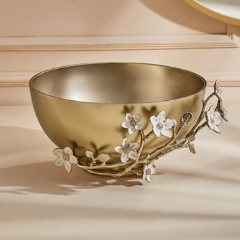 Eternity Vivere Aluminium Floral Decorative Bowl