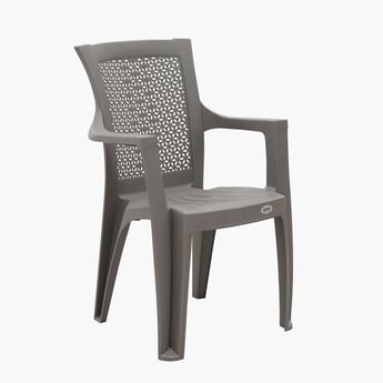 Helios Cathy Polypropylene Outdoor Chair - Brown