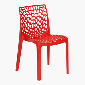Helios Cesna Polypropylene Outdoor Chair - Red