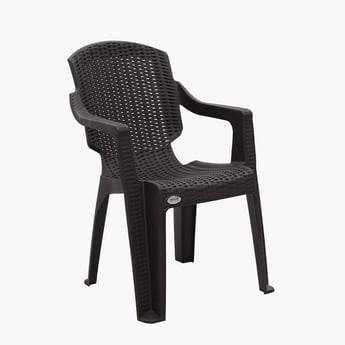 Helios Maisel Polypropylene Outdoor Chair - Brown