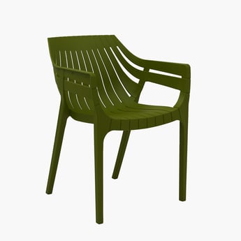 Helios Marvin Polypropylene Outdoor Chair - Green