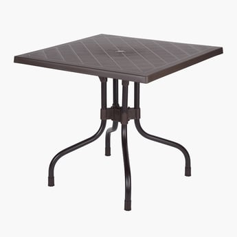 Helios Terrence Polypropylene Foldable Table - Brown