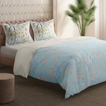 PORTICO Shalimaar Cotton Printed 3Pcs Double Bed Cover Set