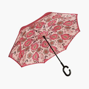 INDIA CIRCUS Mystifying Dazzle Printed Reversible Umbrella