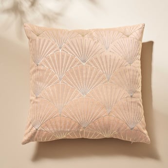 Maya Foil Print Filled Cushion - 40x40cm