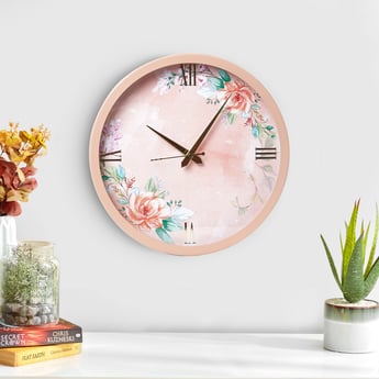 Moksha Divine Floral Wall Clock - 30cm