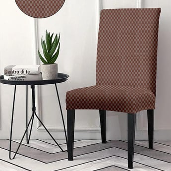 Helios Morgan Checked Dining Chair Cover