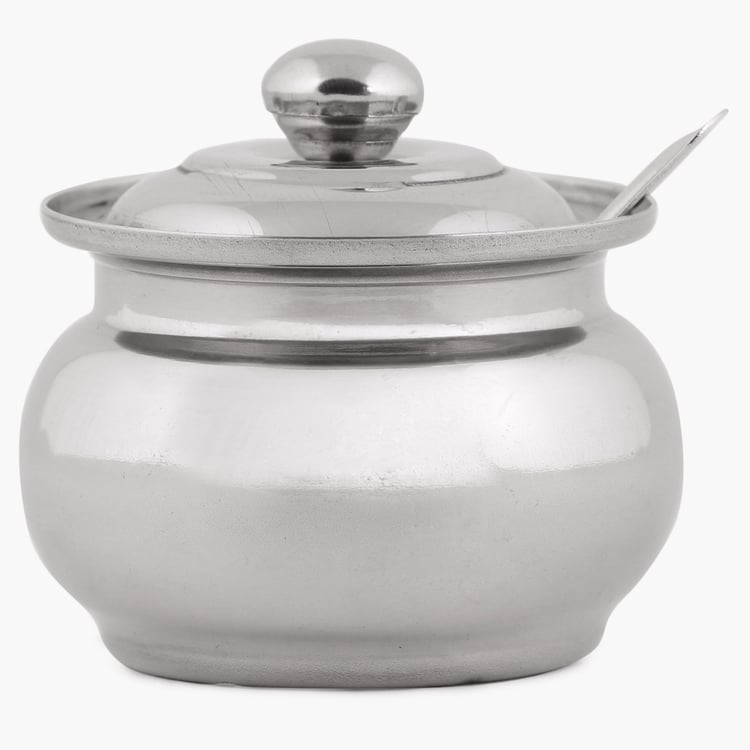 Glovia Stainless Steel Pot and Spoon - 7.5cm