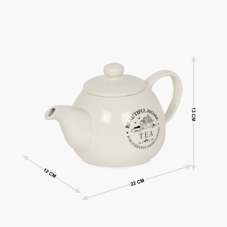 Mendo Beautiful Home Ceramic Tea Pot - 670ml